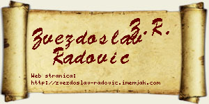 Zvezdoslav Radović vizit kartica